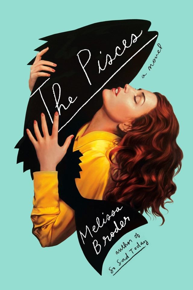 Cover features a red-headed lady in an embrace with a blacked-out fish.