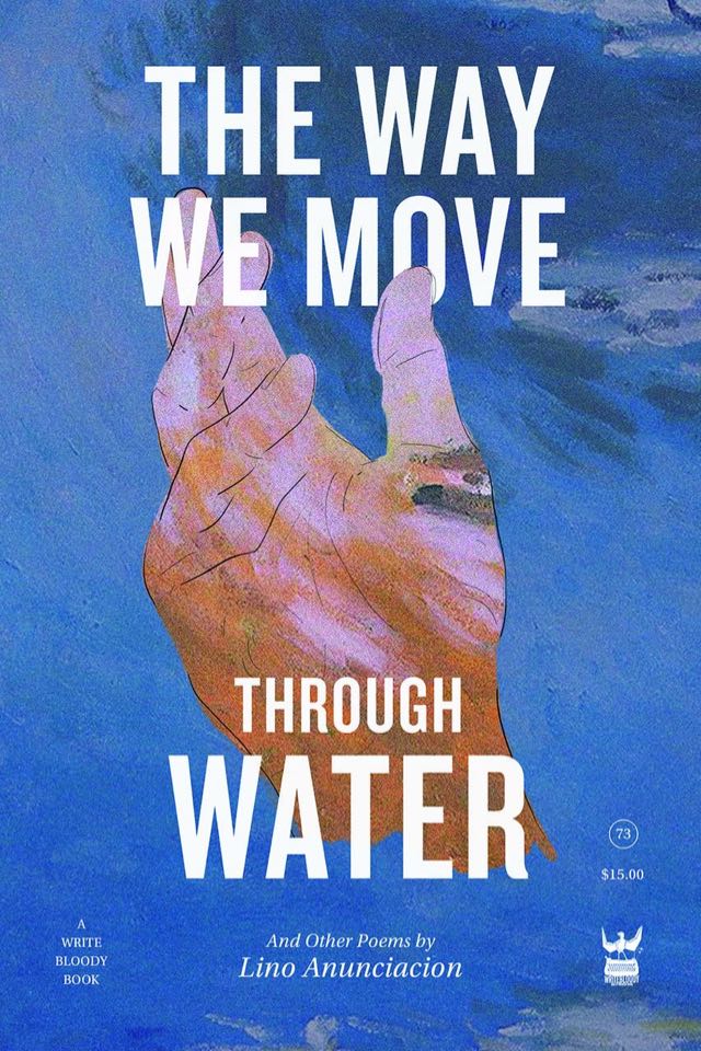Cover features a painting of a hand bathed in water.